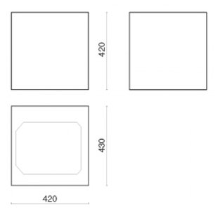 Вытяжка Falmec Rubik 43 (450) (с системой E.ion) ECP white фото 3 в Казани и Татарстане
