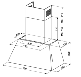 Вытяжка Faber CHLOE EV8P CI A70 фото 3 в Казани и Татарстане