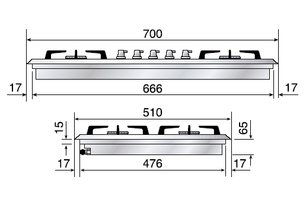 Варочная панель Ilve HP75C-N/ I фото 2 в Казани и Татарстане