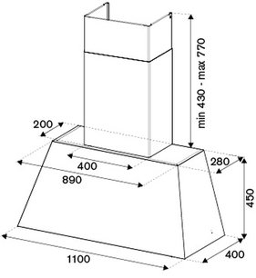 Вытяжка настенная Bertazzoni KR110HER1NEDC фото 3 в Казани и Татарстане