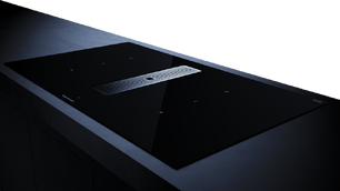 Индукционная варочная панель с вытяжкой Kuppersbusch KMI 9350.0 SR Silver Chrome фото 3 в Казани и Татарстане