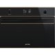 Компактный духовой шкаф комбинированный с микроволновой печью Smeg SF4603MCNR