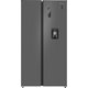 Отдельностоящий холодильник с инвертором и подачей воды Weissgauff WSBS 590 Inverter NoFrost Water Dispenser Grey