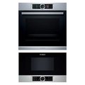 Bosch (духовой шкаф HBG636ES1 + микроволновая печь BFL 634GS1)