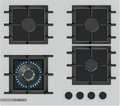 Газовая варочная панель Bosch PNK6B2P40R