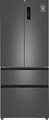 Отдельностоящий холодильник Weissgauff WFD 450 Built-in Inverter NoFrost Dark Inox