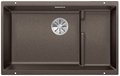 Мойка Blanco SUBLINE 700-U Level SILGRANIT отводная арматура InFino® кофе