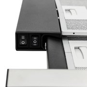 Встраиваемая вытяжка KRONA Kamilla slim 600 black/inox (1 мотор) фото 2 в Казани и Татарстане