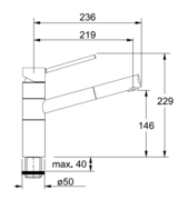 Смеситель Franke 350 хром/графит фото 3 в Казани и Татарстане