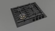 Газовая варочная панель Fulgor Milano FCLH 604 G T WK BK фото 2 в Казани и Татарстане