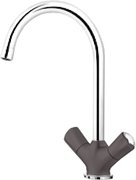 Смеситель Blanco Amona chrome/silgranit темная скала фото в Казани и Татарстане