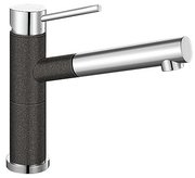 Смеситель Бланко Alta-S compact chrome/Silgranit антрацит фото в Казани и Татарстане Смеситель Blanco Alta-S compact chrome/Silgranit антрацит фото в Казани и Татарстане