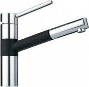 Смеситель Franke Landy 350 выдвижной шланг хром/оникс