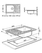 Мойка Смег LGMR861 фото 3 в Казани и Татарстане Мойка Smeg LGMR861 фото 3 в Казани и Татарстане
