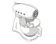 Планетарный миксер Смег SMF02WHEU фото 3 в Казани и Татарстане Планетарный миксер Smeg SMF02WHEU фото 3 в Казани и Татарстане