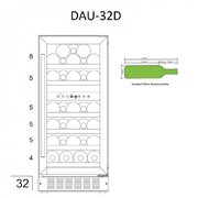 Винный шкаф Dunavox DAU-32.78DW фото 3 в Казани и Татарстане