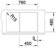 Мойка BLANCO METRA 45 S Silgranit антрацит фото 4 в Казани и Татарстане