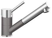 Смеситель Blanco Antas-S chrome/Silgranit темная скала фото в Казани и Татарстане