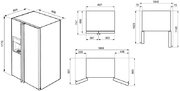 Холодильник Smeg SBS8003A фото 2 в Казани и Татарстане