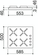 Газовая варочная панель Barazza 1PSPT64 фото 3 в Казани и Татарстане