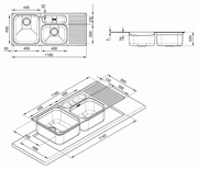 Мойка Смег LTS1163D2 фото 2 в Казани и Татарстане Мойка Smeg LTS1163D2 фото 2 в Казани и Татарстане