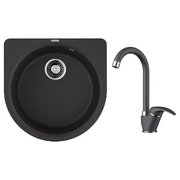 Omoikiri (мойка Akegata 51 BL + смеситель UMI BL)