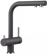 Смеситель Blanco FONTAS II SILGRANIT + фильтр для воды BWT-БАРЬЕР EXPERT STANDARD темная скала фото в Казани и Татарстане