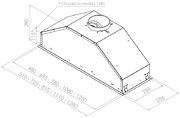 Встраиваемая вытяжка Pando GTI/725 INOX V.1050 ECO SEC PLUS фото 4 в Казани и Татарстане