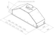 Встраиваемая вытяжка Pando GTI/810 INOX V.1550 ECO EXT фото 2 в Казани и Татарстане