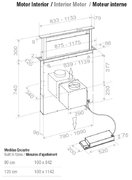 Встраиваемая в столешницу вытяжка Pando E-320/120 INOX V.950 SEC фото 3 в Казани и Татарстане