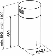 Вытяжка Korting KHA 4970 X Cylinder фото 4 в Казани и Татарстане