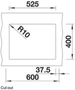 Мойка BLANCO SUBLINE 340/160-U Silgranit алюметаллик, чаша слева фото 3 в Казани и Татарстане