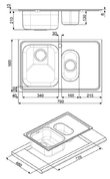 Мойка Смег SP7915D-2 фото 2 в Казани и Татарстане Мойка Smeg SP7915D-2 фото 2 в Казани и Татарстане