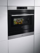 Духовой шкаф с СВЧ CombiQuick AEG KMK768080M фото 2 в Казани и Татарстане