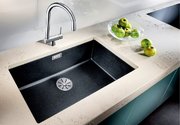 Мойка Blanco SUBLINE 700-U SILGRANIT черный клапан-автомат InFino 526001 фото 2 в Казани и Татарстане