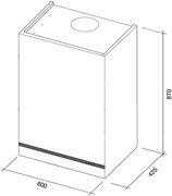 Вытяжка Falmec Vision 60 ix (800) ECP без TV фото 3 в Казани и Татарстане