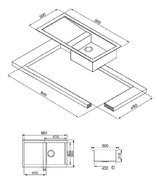 Мойка Смег  LQ861DF фото 3 в Казани и Татарстане Мойка Smeg  LQ861DF фото 3 в Казани и Татарстане