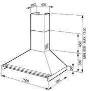 Вытяжка Smeg KD150X-2 фото 2 в Казани и Татарстане