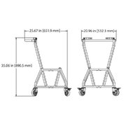 Подставка мобильная с рукоятью для гриля L Big Green Egg фото 4 в Казани и Татарстане