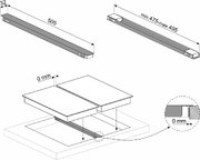 Соединительная планка для встраиваемых варочных панелей Smeg LGCN фото 2 в Казани и Татарстане