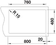 Мойка BLANCO LEGRA 8 SIlgranit кофе, чаша слева фото 4 в Казани и Татарстане