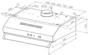 Вытяжка Faber 741 W F60 F.M. (VIS) фото 2 в Казани и Татарстане