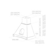 Вытяжка ELICA MENSOLA WH/A/60 FRASSINO фото 4 в Казани и Татарстане
