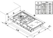 Газо-электрическая панель Bertazzoni PM36 3 I0 X фото 4 в Казани и Татарстане