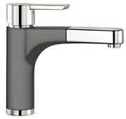 Смеситель Blanco Pylos-S chrome/Silgranit темная скала фото в Казани и Татарстане