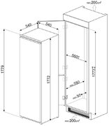 Встраиваемый холодильник Smeg S8L1721F фото 2 в Казани и Татарстане