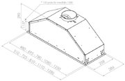 Встраиваемая вытяжка Pando GTI/810 INOX V.1050 ECO SEC PLUS фото 3 в Казани и Татарстане