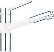 Смеситель Franke Landy 350 выдвижной шланг хром/белый Смеситель Franke Landy 350 выдвижной шланг хром/белый