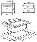 Мойка Смег VS57T фото 2 в Казани и Татарстане Мойка Smeg VS57T фото 2 в Казани и Татарстане