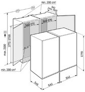 Встраиваемый холодильник Liebherr IXRFS 5125 (SIFNSe 5128 + IRBSd 5120) фото 4 в Казани и Татарстане